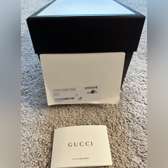 Rose Gucci Rubber Pursuit G Slides - Picture 9 of 12